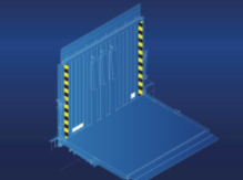 Fixed aluminium drawbridge leveller