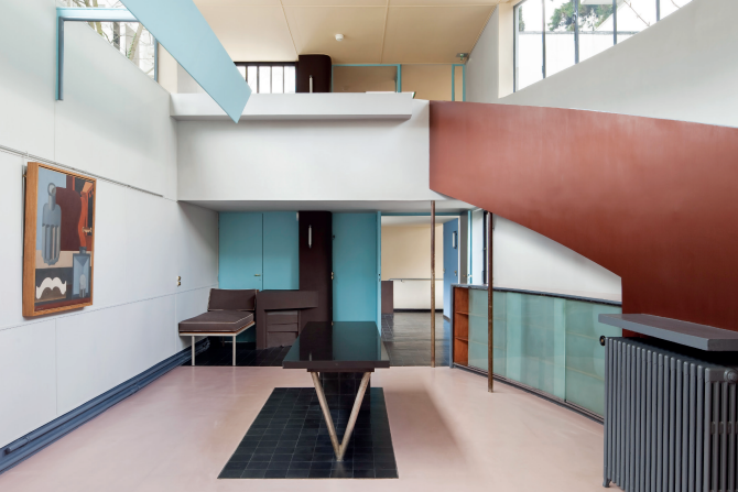 Pulverfärg med Le Corbusiers färgpaletter
