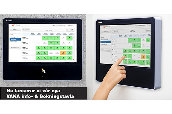 Lansering av nya VAKA digital info- & bokningstavla!