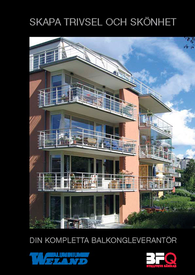 Skapa trivsel och sk�nhet med balkonger och balkongr�cken fr�n Weland Aluminium