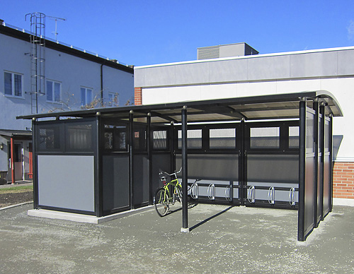 Underh�llsfria Milj�stationer / Cykelparkeringar