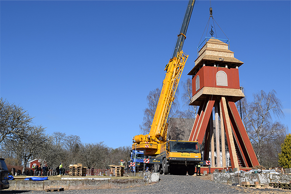 Klockstapel till Hagshult kyrka i Småland