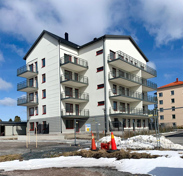 Lägenhetsbygge i Klackskär