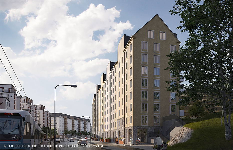 Projekt Utombordaren – 166 bostäder , Stockholmshem