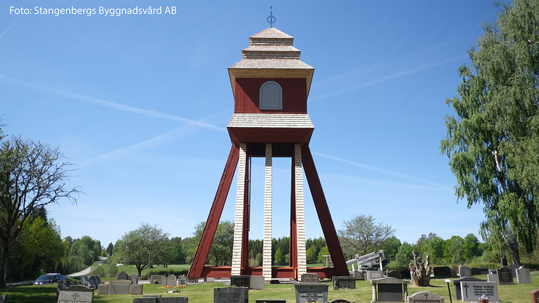 Klockstapel till Hagshult kyrka i Småland