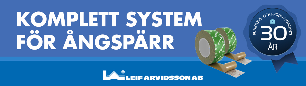 Leif Arvidsson AB lanserar system för ångspärr