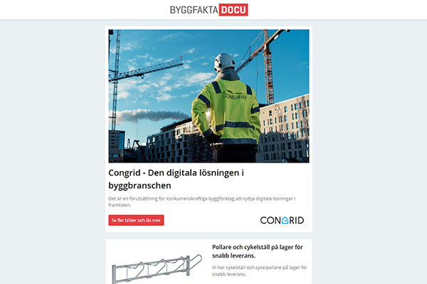 Congrid - Den digitala lösningen i byggbranschen, Pollare och cykelställ på lager för snabb leverans, Amtico Cirro, Dags att lysa upp tillvaron