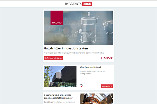 Hagab höjer innovationstakten, KEIM Concretal®-Black, 3 skandinaviska projekt med genomtänkta takljuslösningar, Byggsmarta hissar