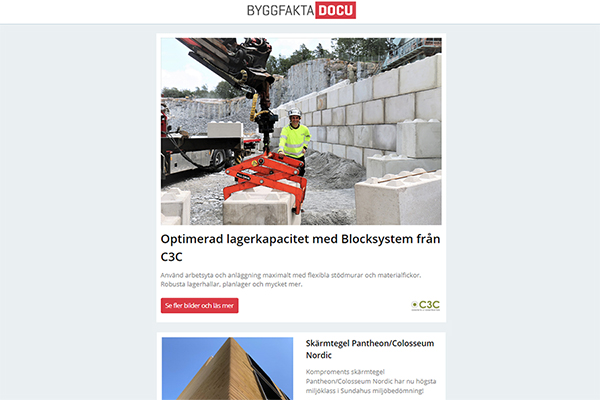 Optimerad lagerkapacitet med Blocksystem från C3C, Skärmtegel Pantheon/Colosseum Nordic, Höj- och sänkbara Modulbänkar, Stark sportabsorbent