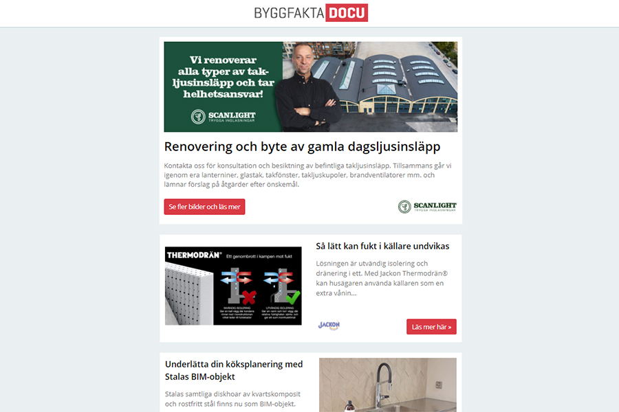 Renovering och byte av gamla dagsljusinsläpp, Så lätt kan fukt i källare undvikas, Underlätta din köksplanering med Stalas BIM-objekt, Concrete Cover