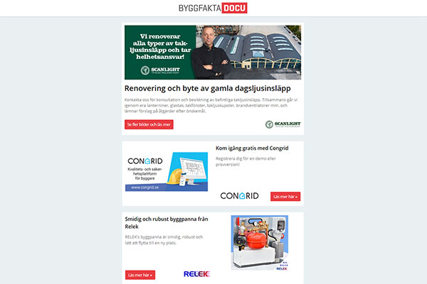 Renovering och byte av gamla dagsljusinsläpp, Kom igång gratis med Congrid, Medicinskåp Flexibel, Lansering av nya VAKA digital info- & bokningstavla!