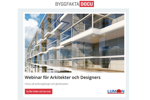 Webinar för Arkitekter och Designers