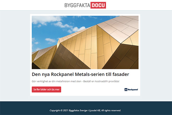 Den nya Rockpanel Metals-serien till fasader