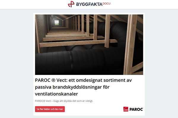 PAROC ® Vect: ett omdesignat sortiment av passiva brandskyddslösningar för ventilationskanaler | Modern kontorsdesign i London med Formica® Doors-kollektionen