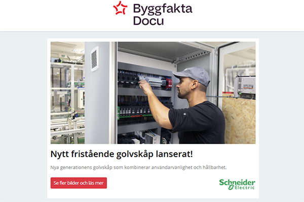 Nytt fristående golvskåp lanserat! | PAROC® Vect Mat BlackCoat-brandmattor för ventilationskanaler | Funderar du på att uppgradera? Träffa Entral på Nordbygg!