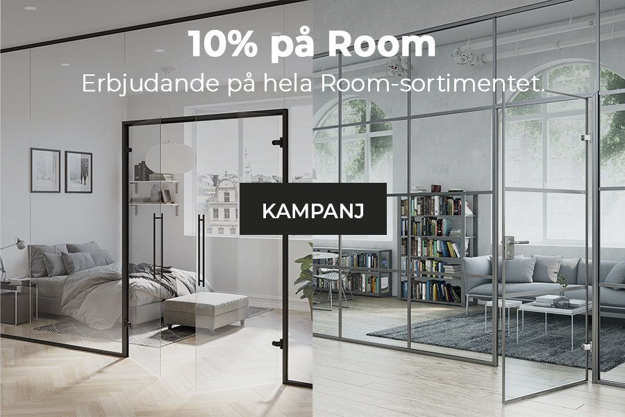 Invitrea Room – Glasväggar och dörrar för interiöra miljöer