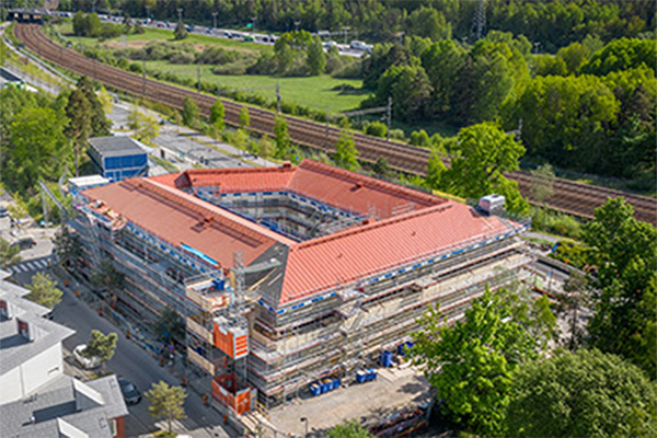 Äldreboendet Kv Malten i Sollentuna isoleras med PAROC stenull