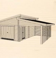 BERGNÄS GARAGE MED CARPORT 25 KVM