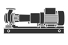 Centrifugalpump, distanskopplad