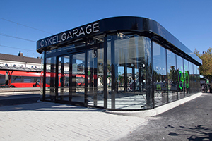 Cykelgarage i modern design