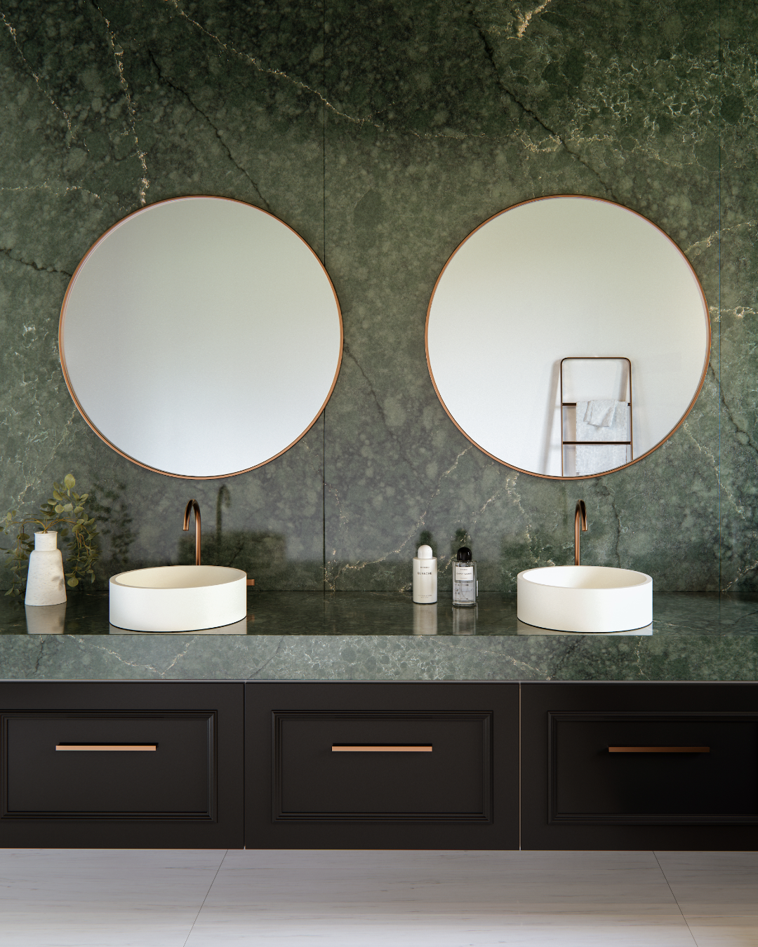 Det nya runda handfatet i Silestone som kommer att revolutionera ditt badrum