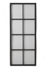 Dörr Cube Svart/Klarglas 1000mm