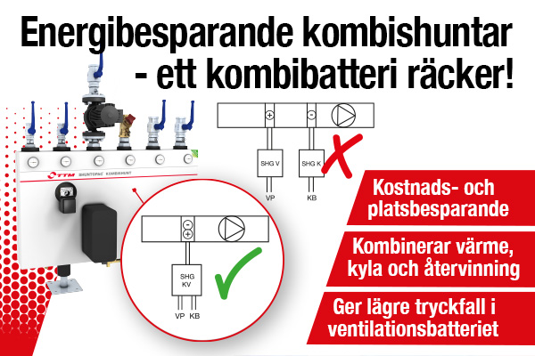 Energibesparande kombishuntar - ett kombibatteri räcker!