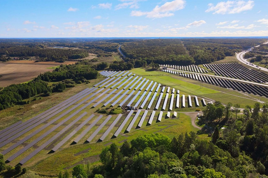 Solceller på mark