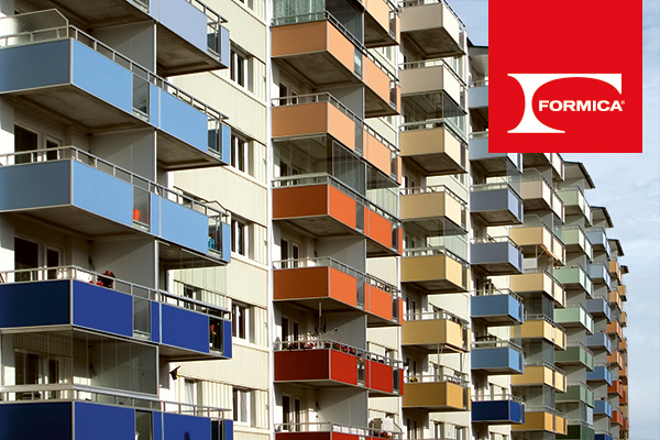 Färgsprakande balkonger med VIVIX® från Formica Group