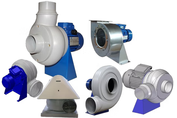 Kemikalieresistenta fläktar för korrosiv luft