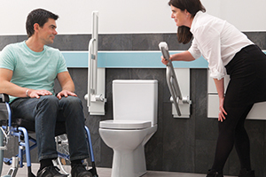 Flexibel badrumsinredning för vårdboende