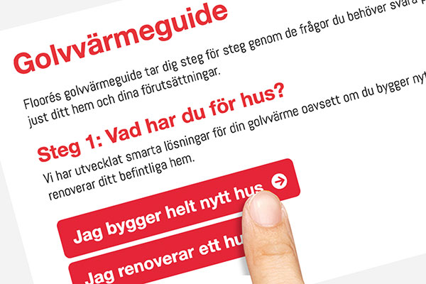 Förenklad projektering med Floorés golvvärmeguide