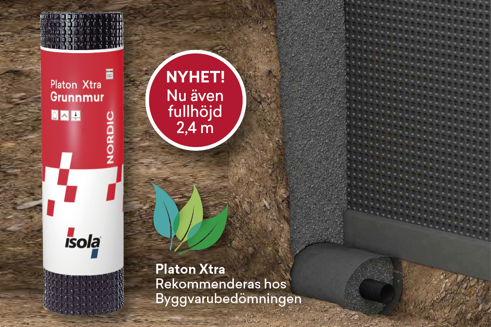 Fuktsäkra grundmuren med Platon Xtra