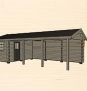 GRANNÄS CARPORT MED FÖRRÅD 23 KVM