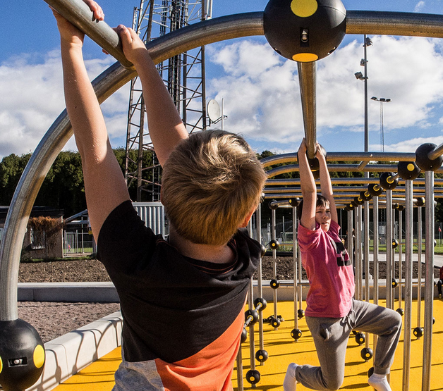 Konstgräs till utegym, parkour & aktivitetsytor