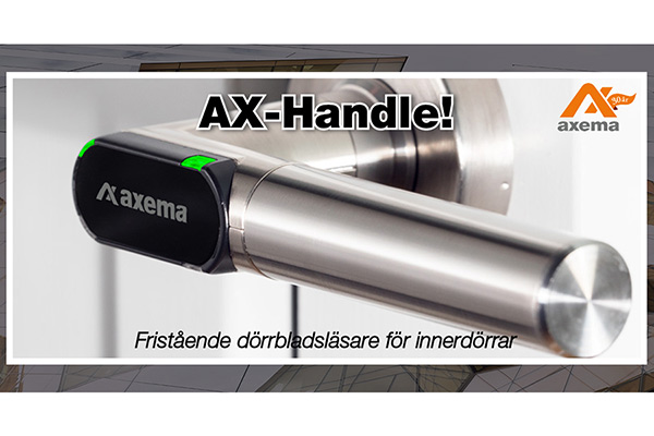 Lansering 27 april – AX-handle, fristående handtagsläsare för innerdörrar