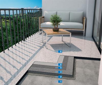 Mapefloor PU Balcony - polyuretanbeläggning för balkonger