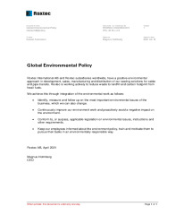 Miljöpolicy
