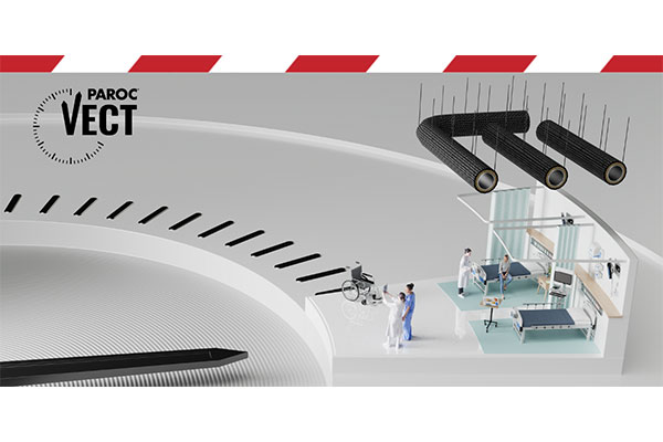 Nu lanseras PAROC ® Vect Wired Mat BlackCoat EI60: brandskydd med snabb och flexibel installation
