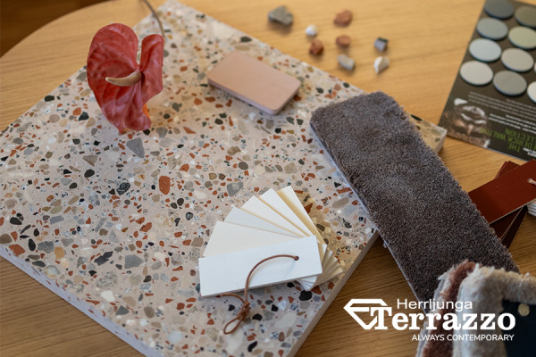 NYHET! Terrazzoplattor tillverkade med rivningsmaterial