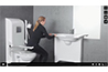 Pressalit MATRIX adjustable washbasin