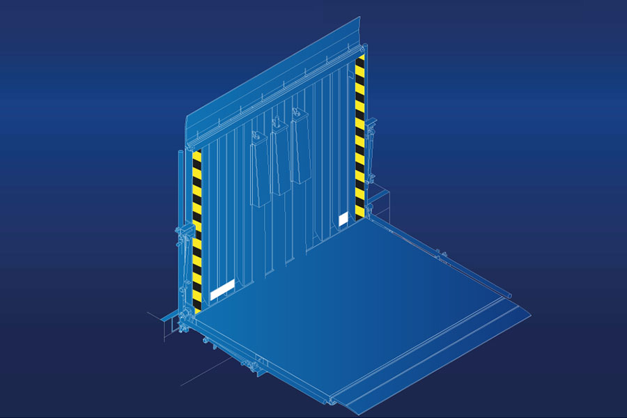 Aluminium drawbridge leveller