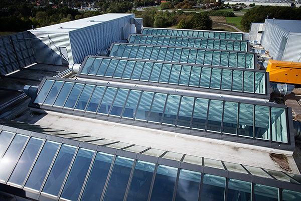 Siemens huvudkontor - Snabb och effektiv installation med Velux takljusmoduler