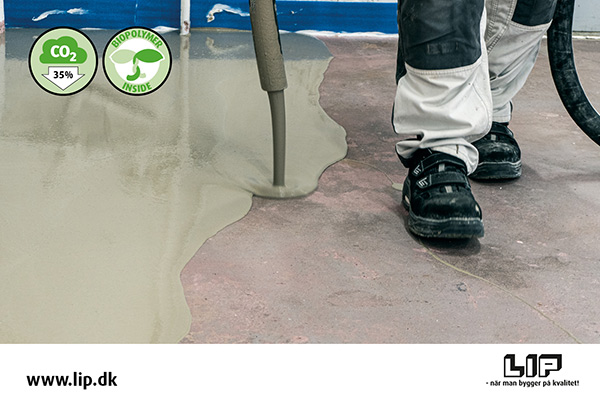 Självnivellerande avjämningsmassa med reducerad klimatpåverkan