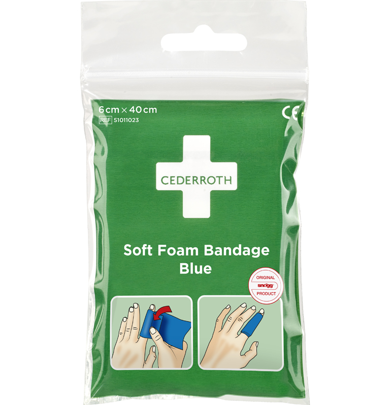 Soft Foam Bandage Blue – Pocket size