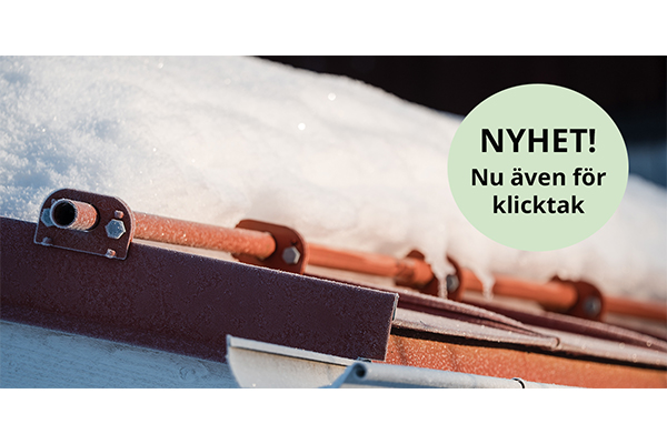 Stilrent snöglidhinder för klicktak