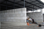 Stödmurar av gigantiskt ”lego” i betong nu även för lagerhallar
