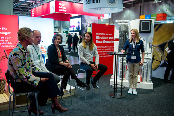 Stort intresse för ROCKWOOLs paneldiskussioner under Nordbygg