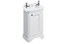 Tvättställsskåp Burlington - 51 cm vit/porslin/dörr