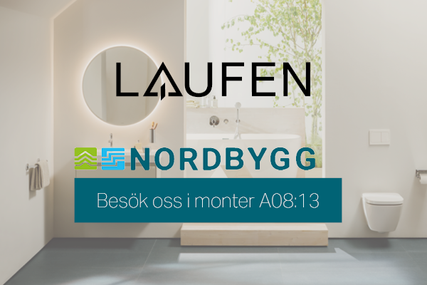 Upplev årets nyheter och innovativa badrumslösningar på Nordbygg